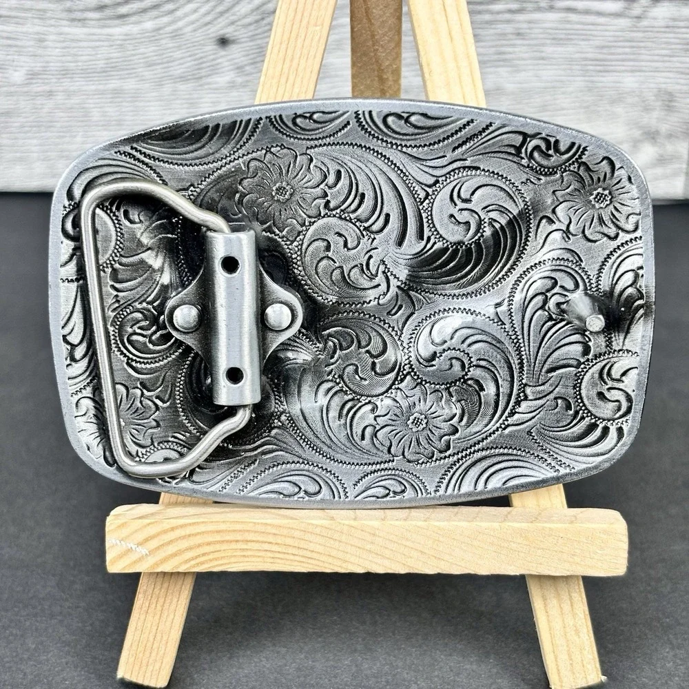 America Second Amendment Belt Buckle 2A,‎ 2nd, Freedom, Guns Antique Silver Tone